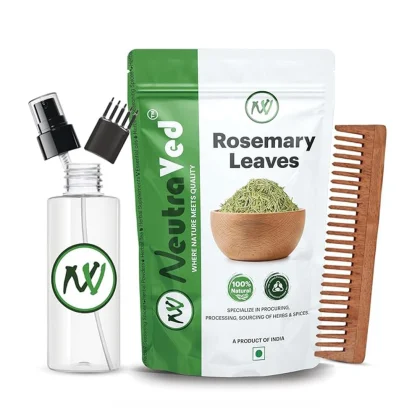 Rosemary Leaves+Comb Applicator+Mist Spray Bottle+Neem Comb image 1